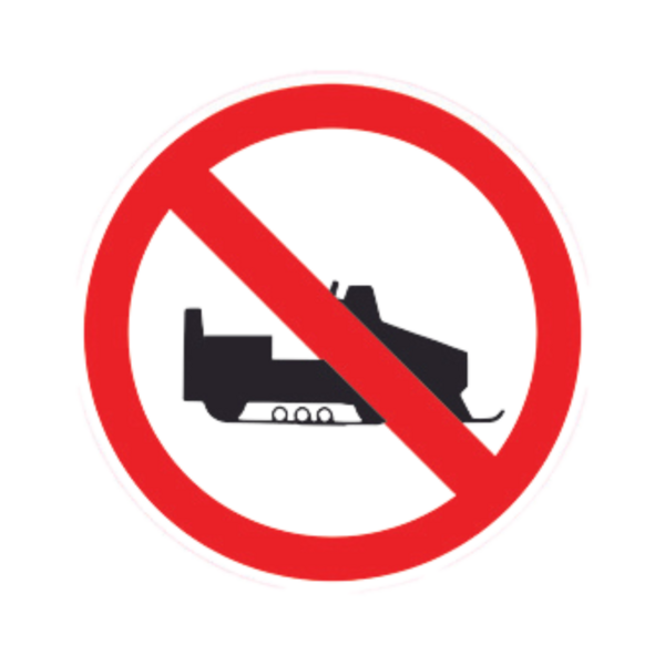 Panneau DIBON Motoneige interdite BALI-DIB085